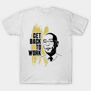 Breaking Bad Giancarlo Esposito as Gus Fring illustration and qoute graphic design by ironpalette T-Shirt